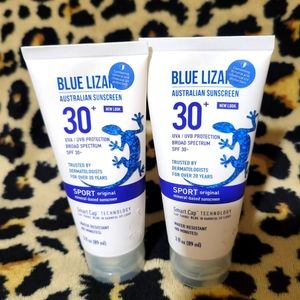 Blue Lizard 3 fl.oz. Sport SPF 30+ Fragrance-Free Mineral Sunscreen x 2